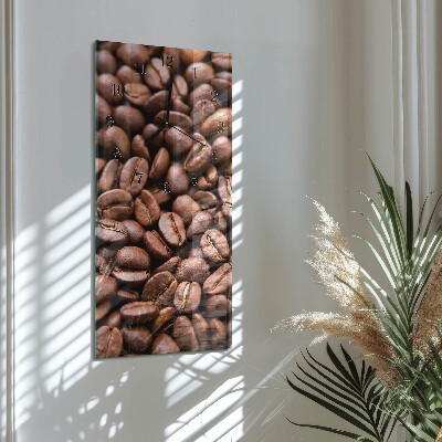 Verticale orologio da parete Chicchi di caffeina