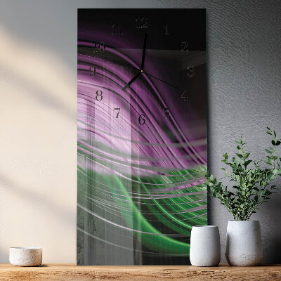 Orologio verticale in vetro Arte astratta