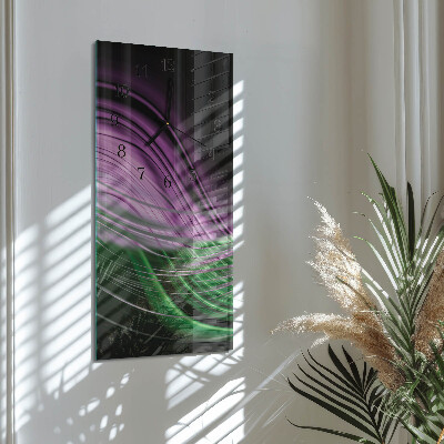 Orologio verticale in vetro Arte astratta