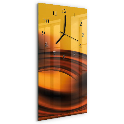 Verticale orologio con stampa Astrazione