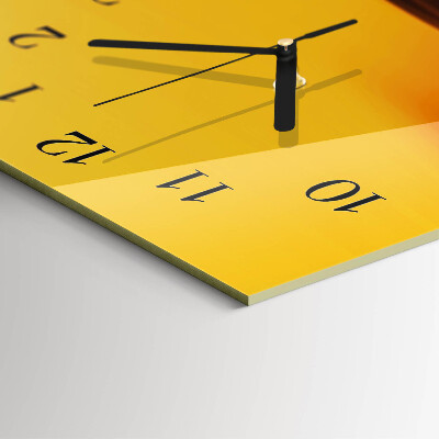 Verticale orologio con stampa Astrazione