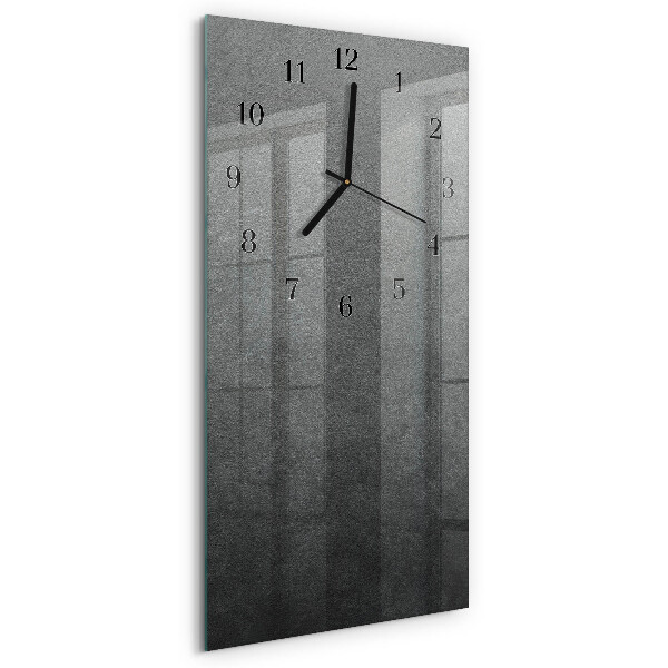Orologio verticale in vetro Muro di marmo