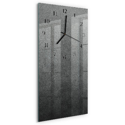 Orologio verticale in vetro Muro di marmo