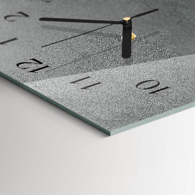 Orologio verticale in vetro Muro di marmo