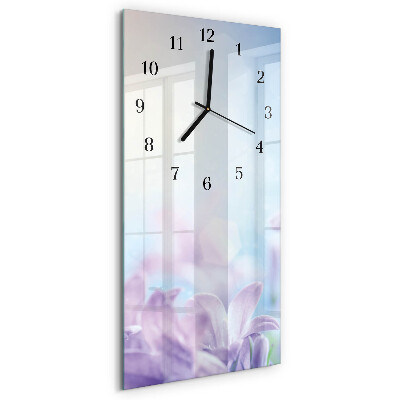 Verticale orologio da parete Viola