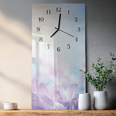 Verticale orologio da parete Viola