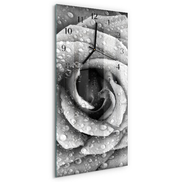 Verticale orologio con stampa Rosa