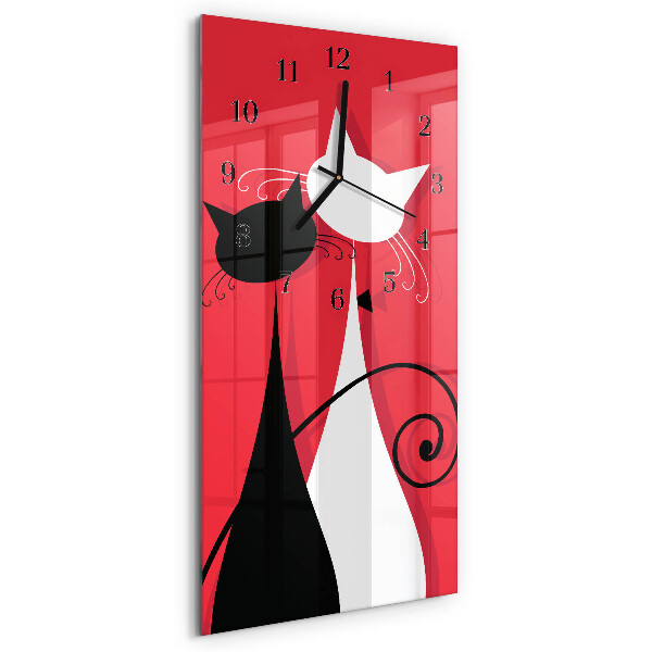 Verticale orologio da parete Gatti