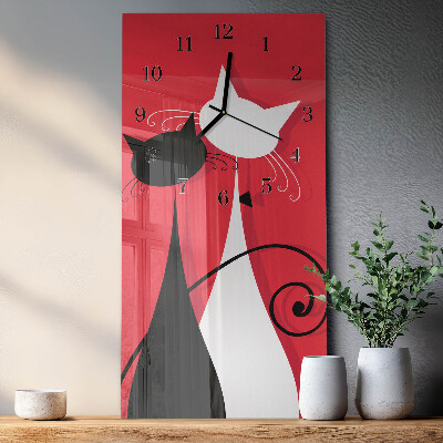 Verticale orologio da parete Gatti