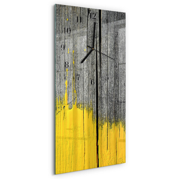 Verticale orologio da parete Tavola di legno