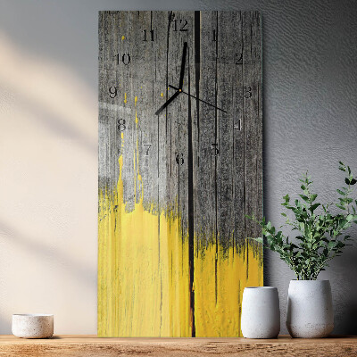 Verticale orologio da parete Tavola di legno