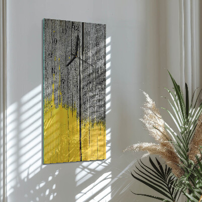 Verticale orologio da parete Tavola di legno