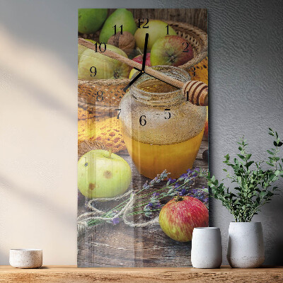 Verticale orologio da parete Tavola autunnale