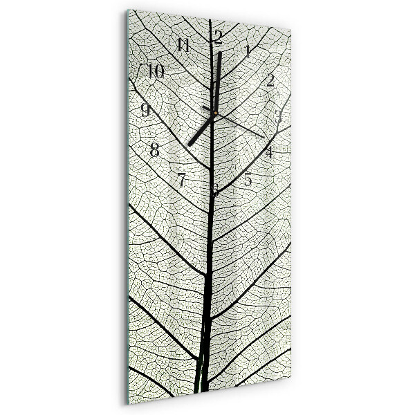 Verticale orologio con stampa Foglio