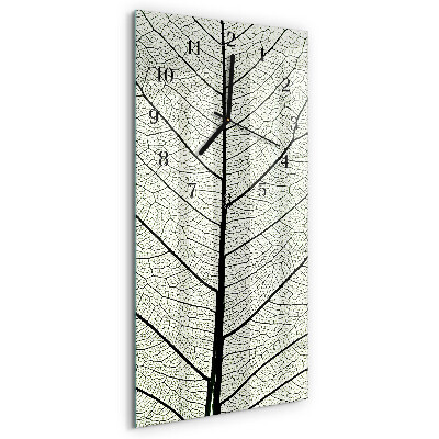 Verticale orologio con stampa Foglio