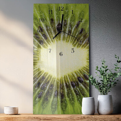 Orologio verticale in vetro Kiwi