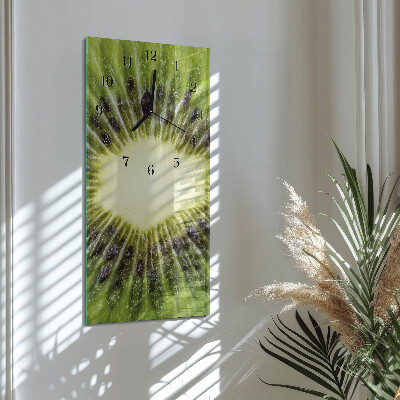 Orologio verticale in vetro Kiwi