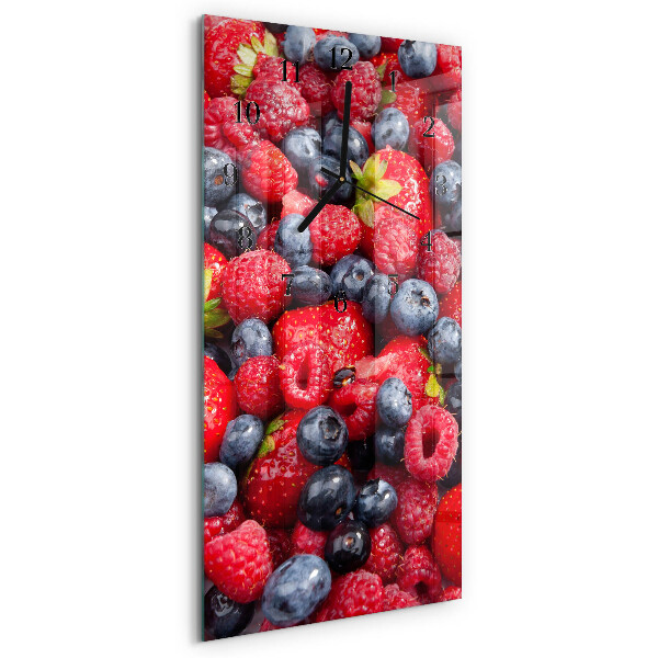 Orologio verticale in vetro Mix di frutti di bosco