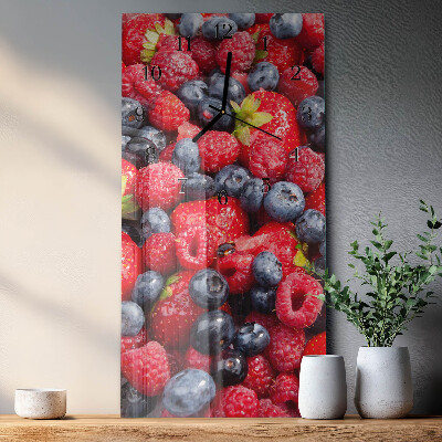 Orologio verticale in vetro Mix di frutti di bosco