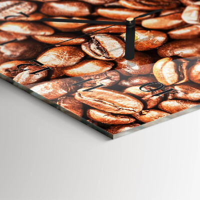 Verticale orologio con stampa Chicchi di caffè