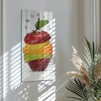 Verticale orologio con stampa Frutta