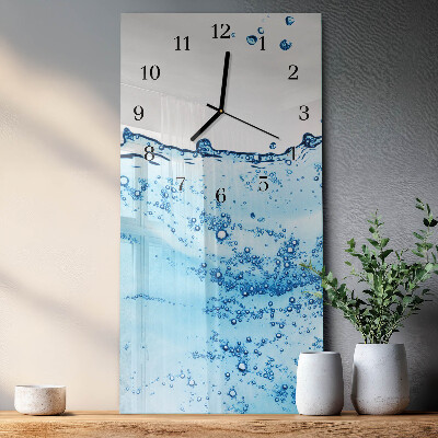 Orologio verticale in vetro Acqua