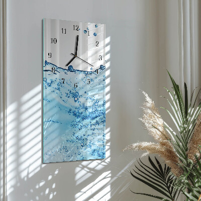 Orologio verticale in vetro Acqua