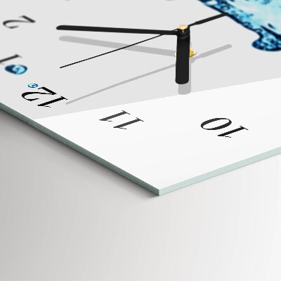 Orologio verticale in vetro Acqua