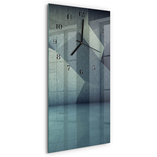 Orologio verticale in vetro Piatto
