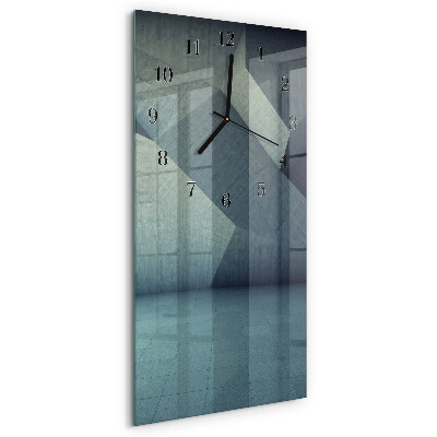 Orologio verticale in vetro Piatto