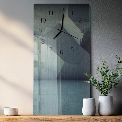 Orologio verticale in vetro Piatto