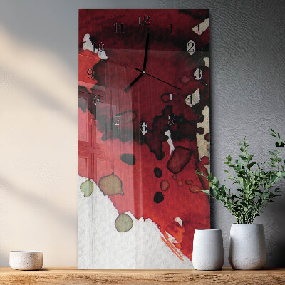Orologio verticale in vetro Macchie