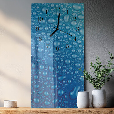 Verticale orologio da parete Una goccia d'acqua