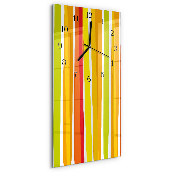 Verticale orologio con stampa Strisce