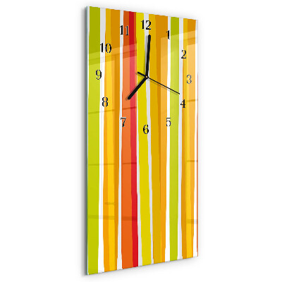 Verticale orologio con stampa Strisce