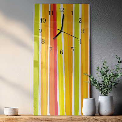 Verticale orologio con stampa Strisce
