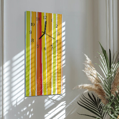 Verticale orologio con stampa Strisce