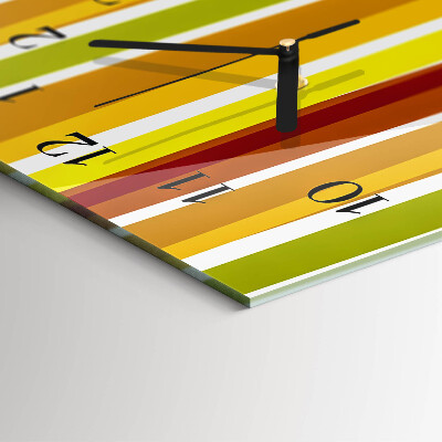 Verticale orologio con stampa Strisce