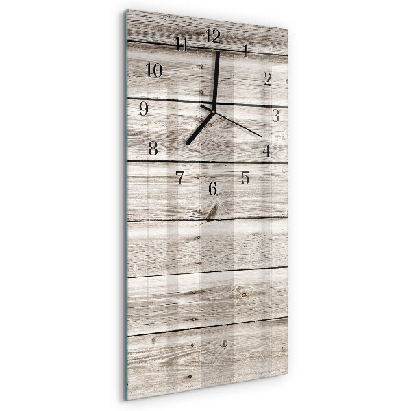 Orologio verticale Listelli di legno