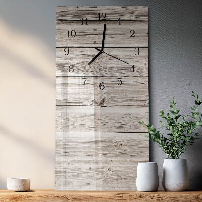 Orologio verticale Listelli di legno