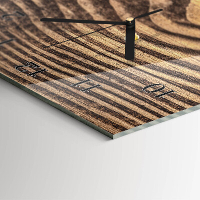 Verticale orologio con stampa Legna