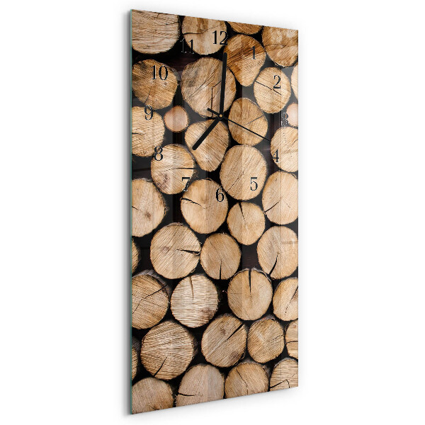 Orologio verticale Travi di legno