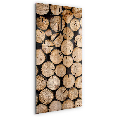 Orologio verticale Travi di legno