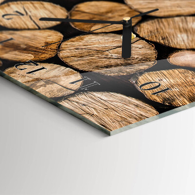Orologio verticale Travi di legno