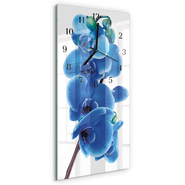 Verticale orologio da parete Orchidea