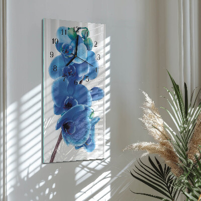 Verticale orologio da parete Orchidea