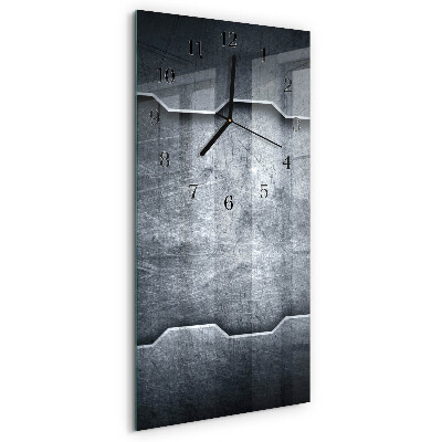Verticale orologio con stampa Metallo