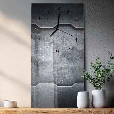 Verticale orologio con stampa Metallo