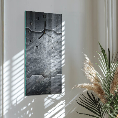 Verticale orologio con stampa Metallo