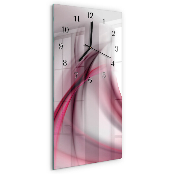 Orologio verticale in vetro Astrazione